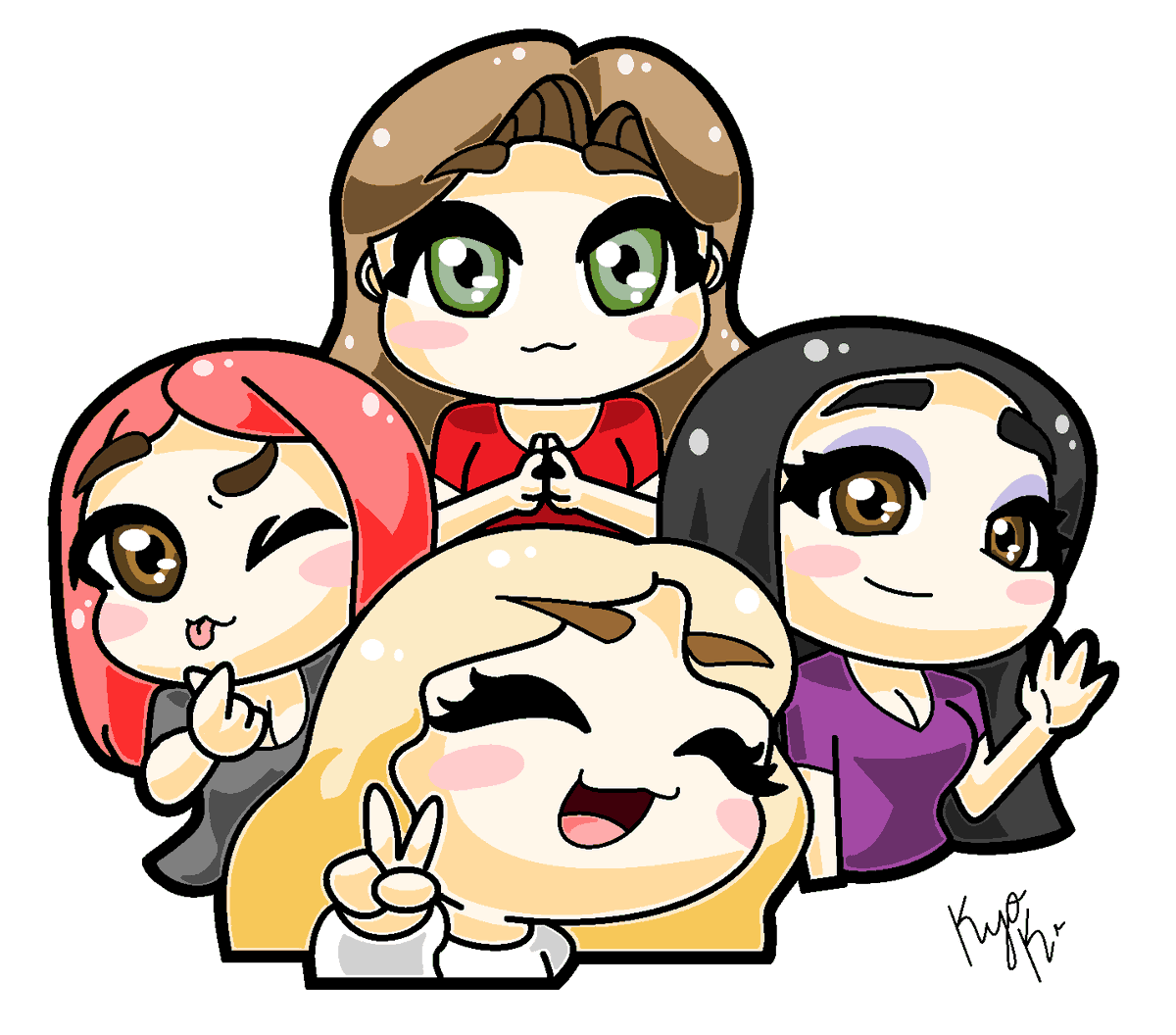 kyoko__bm's tweet photo. Se que talvez me tardé, pero no podía dejar pasar el crossover de "ESAS 4" 💅🔥😘 @staryuukiii @arigameplays @amablitz @Nuvia_OuO fue muy divertido verlas jugar juntas esa vez, ojalá se repita 😊😊 Espero me haya quedado bien 😅
#MouseMaster #DeVueltaAPaint #StreamCrossover ❤❤ https://t.co/vwmZY5kdh0