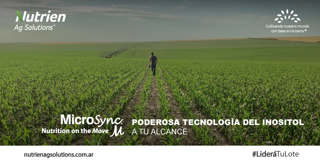 ✅ ¿Conocés #MicroSyncM? Es un removilizador de nutrientes para mejorar integralmente el metabolismo de la planta.
Promueve la recirculación de nutrientes🔁dentro de la planta mejorando el estado general del cultivo.
.
#NutrienAgSolutions #Loveland #LideráTuLote