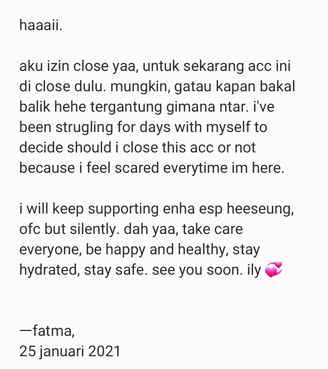 dayyeonjun's tweet photo. kalo lewat dibaca yaa. mau unfoll atau bub gapapaa. bye bye https://t.co/20FvB1CQuL
