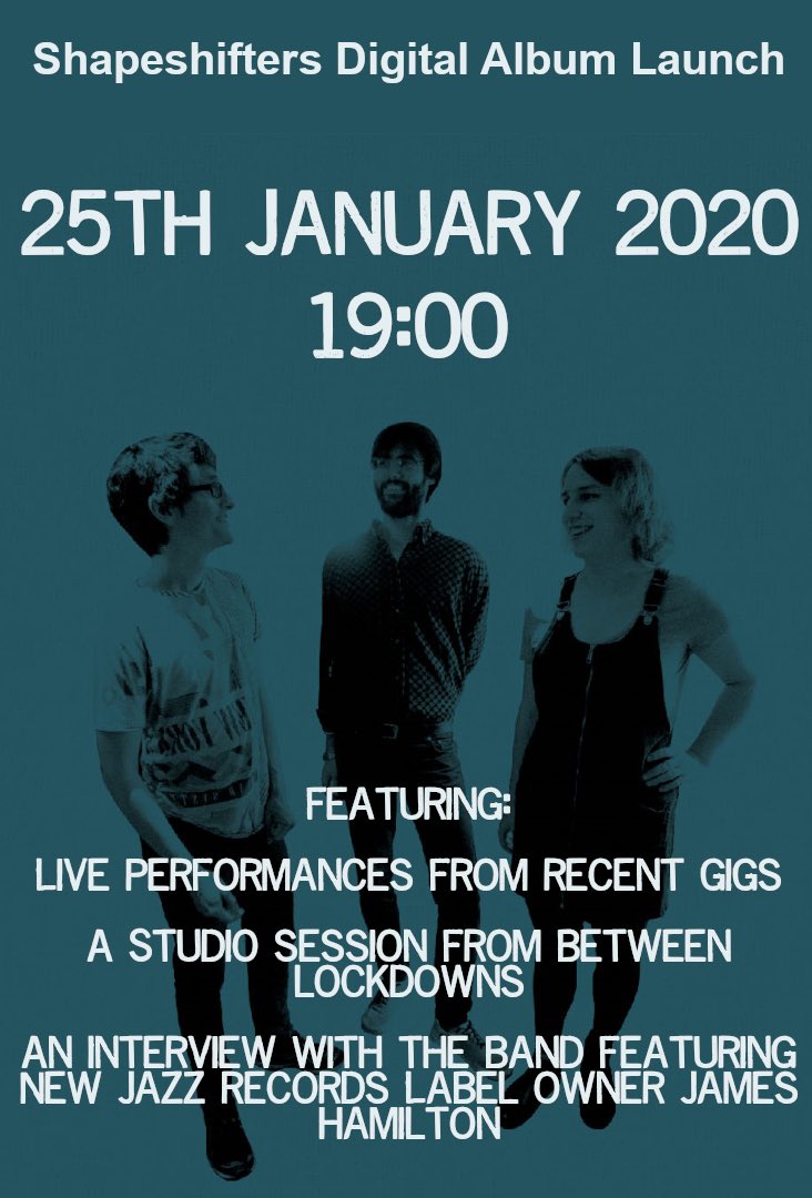 Join us tonight @ 19:00 for ‘Shapeshifters’ digital album launch event. Streaming on YouTube and Facebook

fb.me/e/12xMYAKhN

youtu.be/fLRlSa6Shck

#jazz #jazzmusic #jazzcomposer #jazzleeds #leedsjazz #indiejazz #recordlabel #jazzlabel #ukjazz #leedsmusicscene #leeds