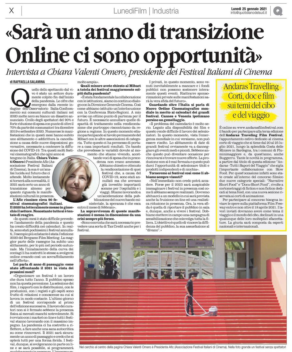 AndarasFilmFest's tweet photo. Invito al Bando, @ilquotidianoweb risponde 👍🙌🙏
#Andaras #Travel #Film #Food #Slowfood #cibo #viaggio #Corti #Cinema #FestivalItaliani
INFO su https://t.co/GWdtfxen7a https://t.co/kyxDjyg8Up