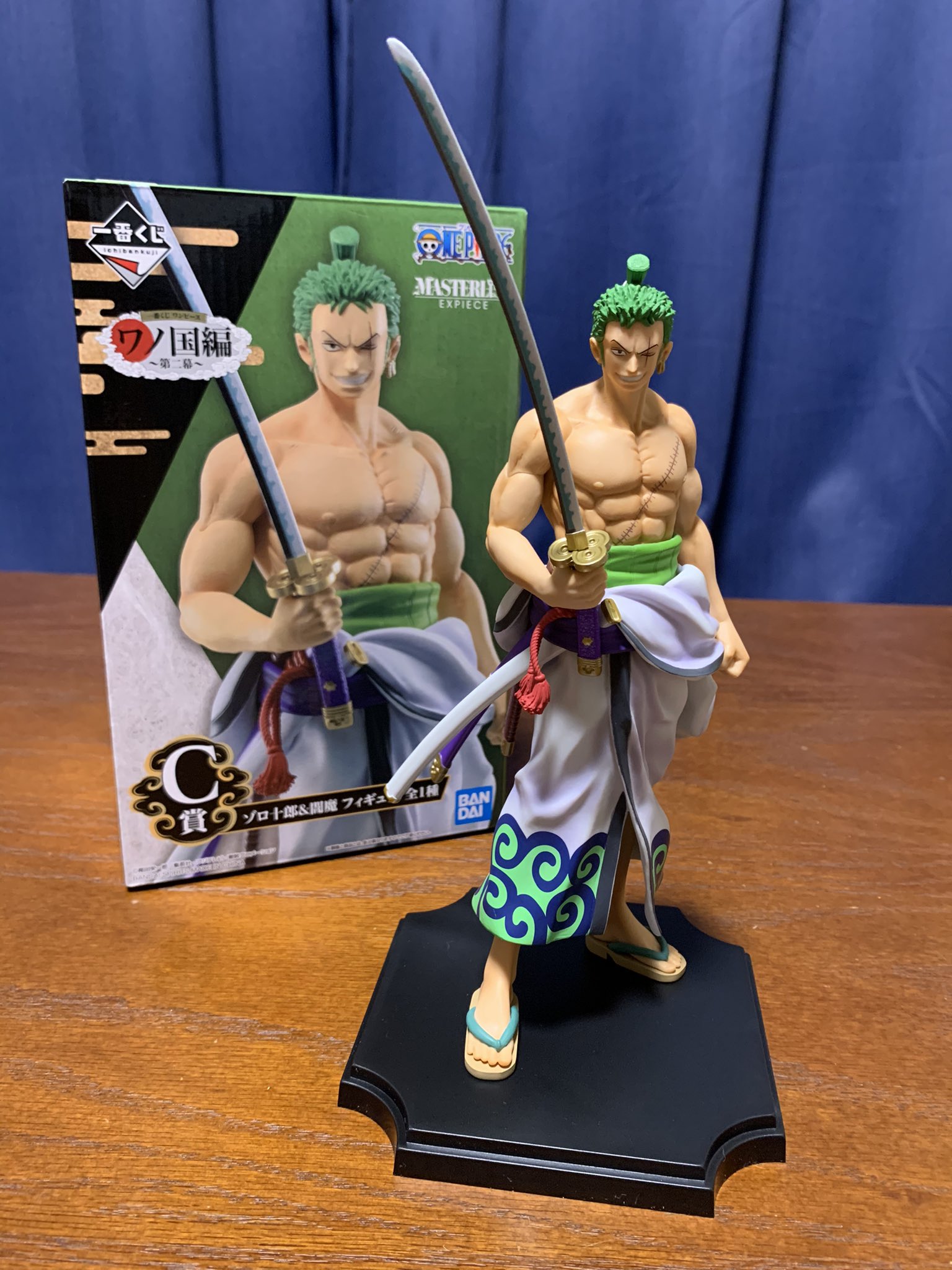 Kei One Piece垢 在 Twitter 上 一番くじ ワンピース ワノ国編 第二幕 C賞 ゾロ十郎 閻魔フィギュア 開封 ついに手に入った 閻魔を持ったゾロ十郎フィギュア 背中の筋肉やば 真っ二つやん サイズ感もちょうど良い これからもっと閻魔を