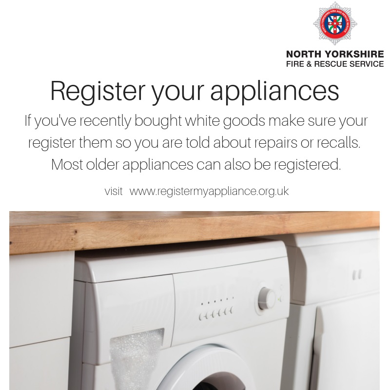 Are you looking to buy new white goods soon or have you bought some recently? Remember to register them so you’re informed about repairs and recalls. registermyappliance.org.uk