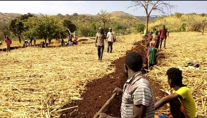 በቤ/ጉ/ክ/መ በማኦ እና ኮሞ ልዩ ወረዳ በቦቦስ ቀበሌ የተፋሳስ ሥራ በተግባር ጀምሬናል