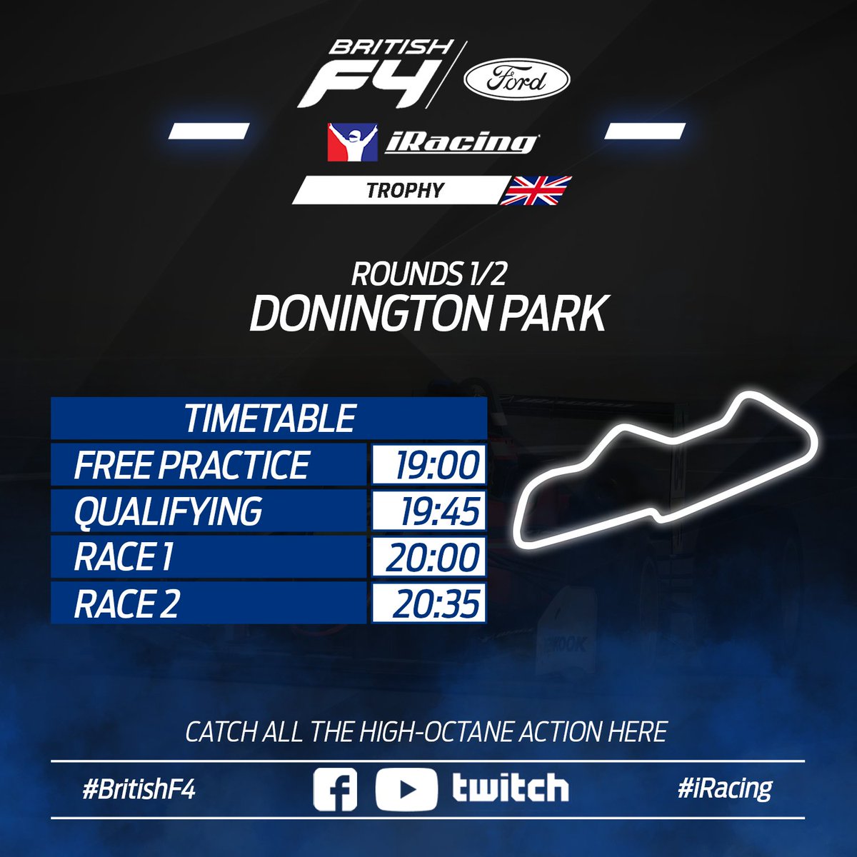 Wera Tools British F4 (@britishf4) on Twitter photo SCHEDULE π
Here's how our second venture into eSports kicks off tonight at <a href="/DoningtonParkUK/">Donington Park</a> β¬οΈ
Join us live for all the action at 19:30! πΊπΏ
#BritishF4 | #F4iRacingTrophy SCHEDULE π
Here's how our second venture into eSports kicks off tonight at <a href="/DoningtonParkUK/">Donington Park</a> β¬οΈ
Join us live for all the action at 19:30! πΊπΏ
#BritishF4 | #F4iRacingTrophy