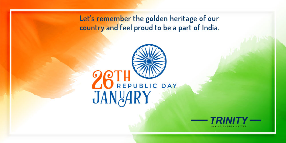 trinityenergy_'s tweet photo. Let's remember the golden heritage of our country and feel proud to be a part of India.
#RepublicdDay #26thJanuary #RepublicDay2021 #TrinityEnergySystems https://t.co/VMxSWXvzG8