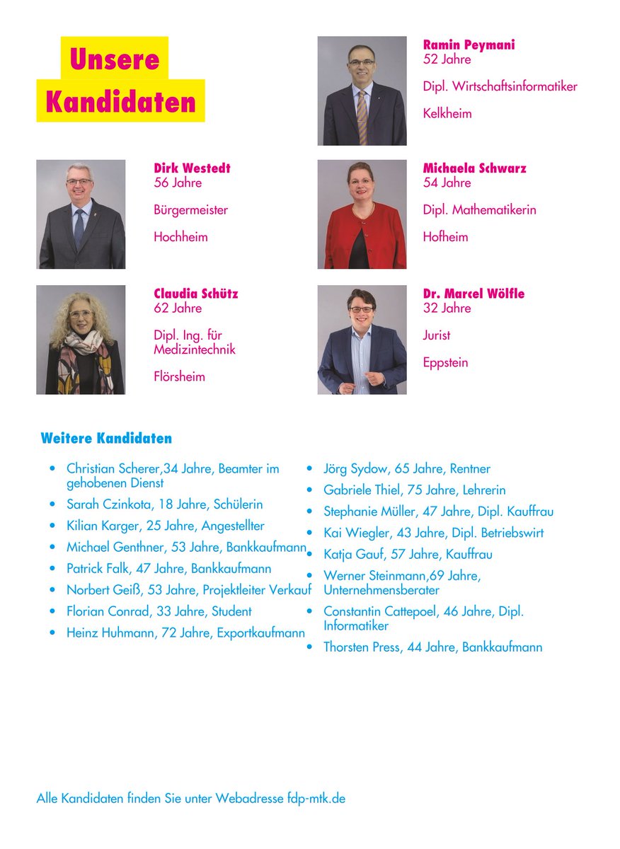 fdp_mtk's tweet photo. Das Wahlprogramm der FDP MainTaunus - hier als Bilder vom Flyer.
Zum Nachlesen auf https://t.co/85bvzQ9e1V https://t.co/oJx3bKxqMD