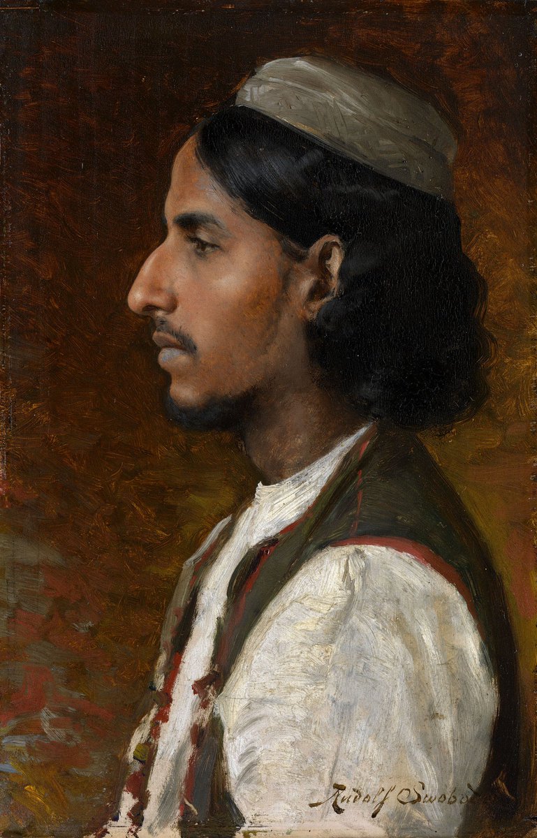 Muhammad Hussain 1886coppersmith from Delhipainting by Rudolf Swoboda  @RCT paintings were commissioned by Queen Victoria, as she was curious to know more about subjects of crown! http://www.rct.uk/collection/search#/retrieve/7addb3e2412782be9ee0782a7f281471645ef4cc