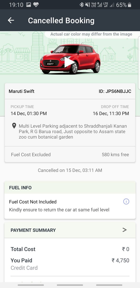 vivekboddul's tweet photo. @ZoomCarIndia Attaching app screenshots as requested, looking forward for immediate resolution @morang @ZoomCarIndia https://t.co/6nS3F4bqbv