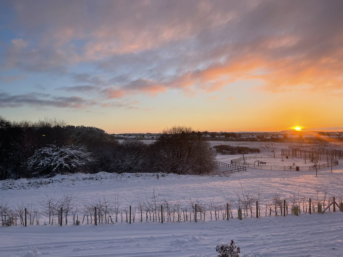 Maybeicatchfire's tweet photo. In Hednesford this morning @bbcweather #sun #snow #weather https://t.co/yTE0FFSP1v