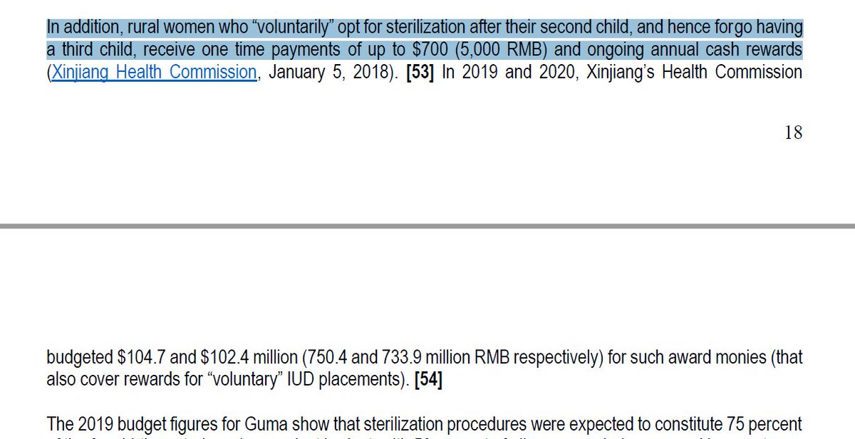 S2.3.3: The article throws doubt on the nature of the voluntary sterilization programs, but notes that it is for people who sterilize after their second child. Why would the government allow any births if the goal was to eliminate the population?