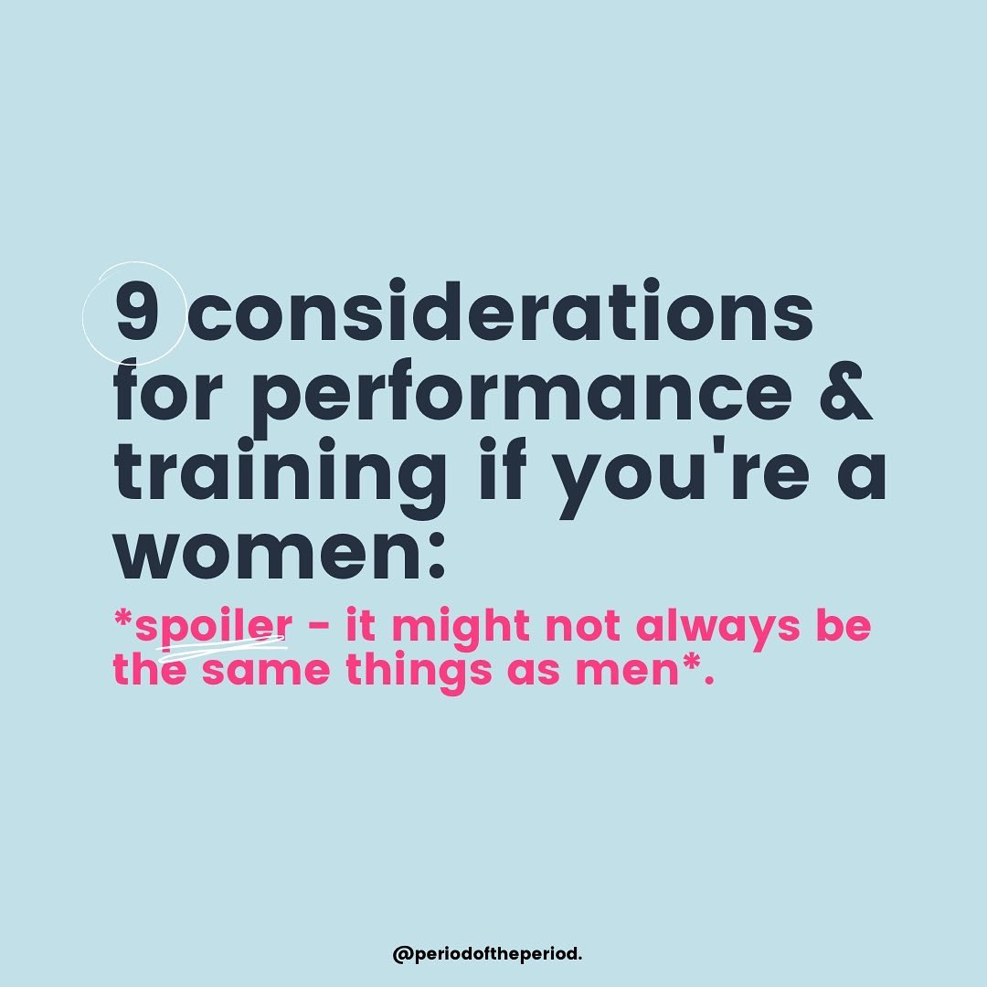 9 considerations for performance & training if you’re a women*Spoiler: it might not always be the same things as men!*