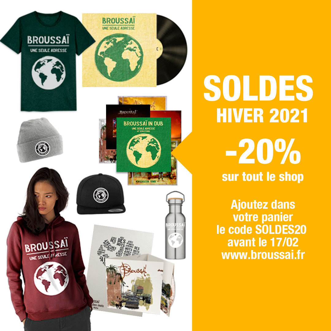 C'est parti pour 4 semaines de soldes sur notre shop! broussai.fr Toutes les commandes seront accompagnées de dédicaces et autres surprises puisque nous réalisons tous les envois nous-même😉🎁Merci pour toutes les forces que vous nous envoyez, en attendant la reprise!