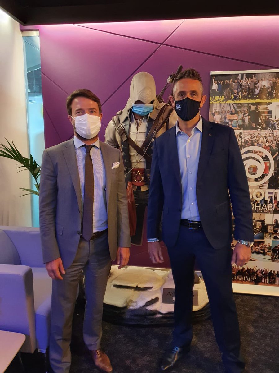 FranceEmirats's tweet photo. Who is afraid of the masked assassin?
In the @UbisoftAbuDhabi studios, we can mostly feel the incredible success of this emblematic company of the cultural and creative industries.
1/2 https://t.co/eEKX7m2xsV