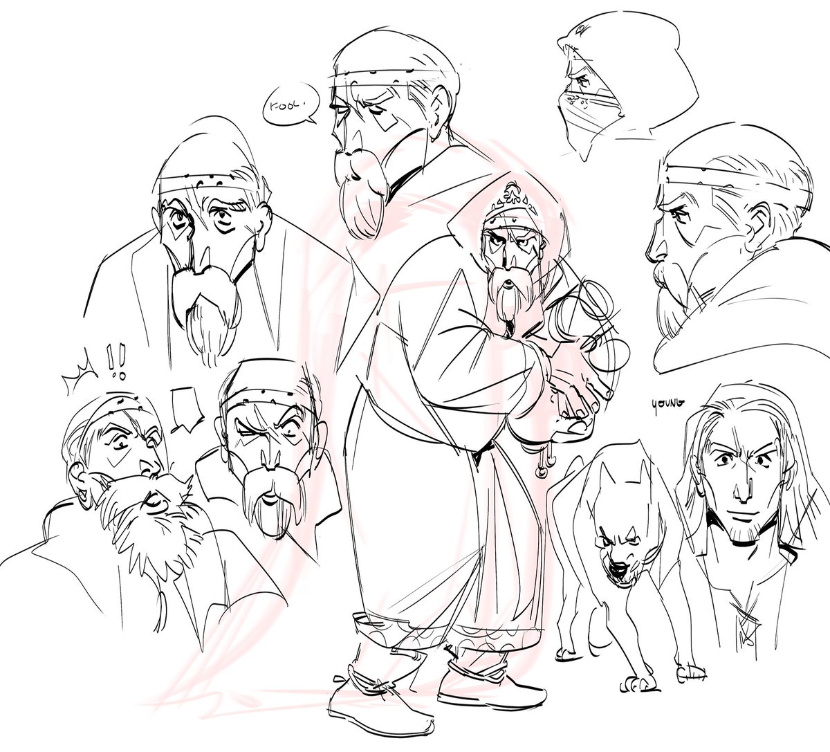 sketches and studies from tonight 