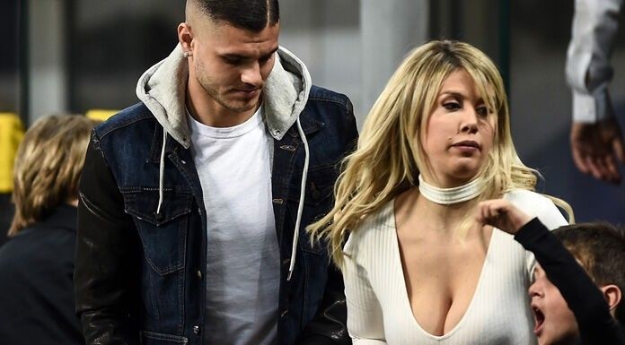 2. Mauro lcardi and his wife Wanda Nara.Wanda had a love affair with Mauro, leaving his friend and teammate in "Sampdoria" Maxi Lopez, to whom the girl gave birth tothree children. The scandal immediately put an end to the friendship of the players.
