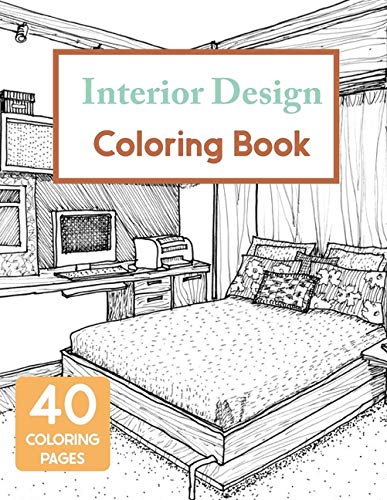 Download Read Pdf Interior Design Coloring Book House Decoration Coloring
