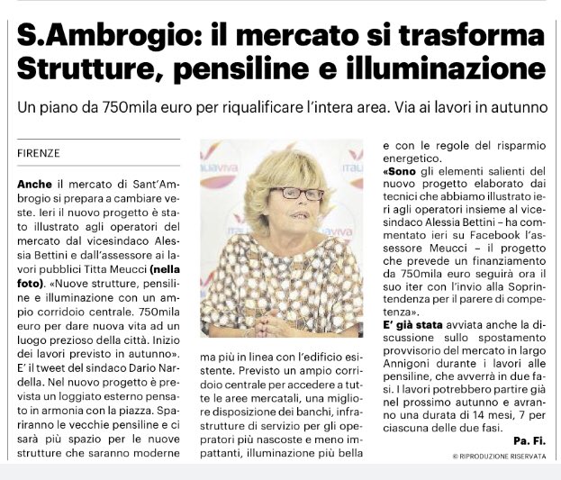 TittaMeucci's tweet photo. Il mercato di Sant’Ambrogio si rinnova. Abbiamo presentato il progetto agli operatori. Ecco come sarà ⤵️ https://t.co/foFdxtXZzA