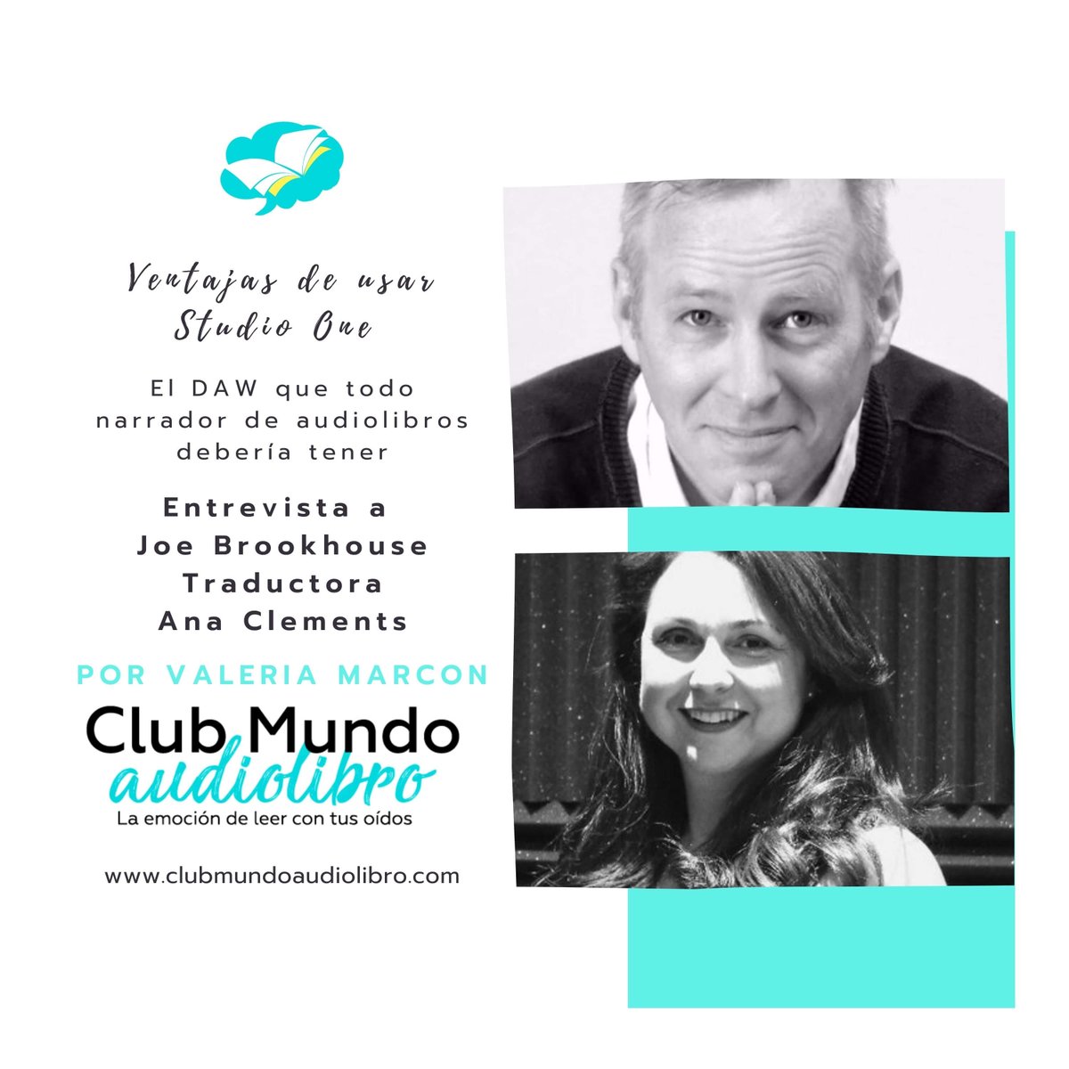 valmarcon06's tweet photo. Escucha este miércoles mi #podcast ¿Todavía no conoces a @JoeBrookhouse? Es profesional de la voz y narrador de audiolibros profesional, coach y experto en #StudioOne. Cuento con la inestimable ayuda de @AnaClements como traductora. #audiolibros #audiobook https://t.co/4qMytARESc