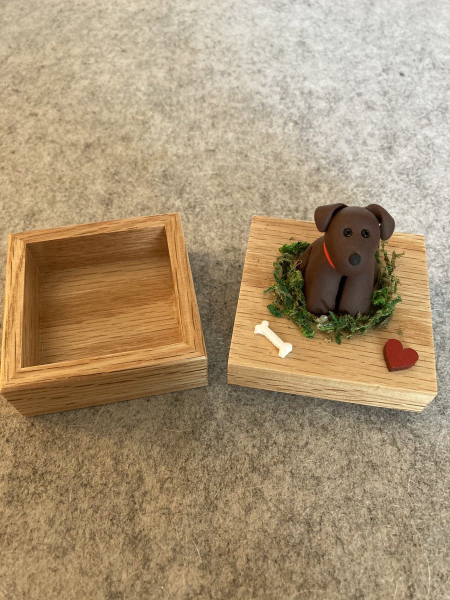 BethEgg's tweet photo. *Valentines Day Orders Open*

I’ve got 10 of these lovely little Valentines boxes available to order. Bespoke model of your pet on top with a choice of a little heart next to them. Please DM me for more info if you would like to place an order. Thanks! 💕🐾 https://t.co/5YbXuHAteP