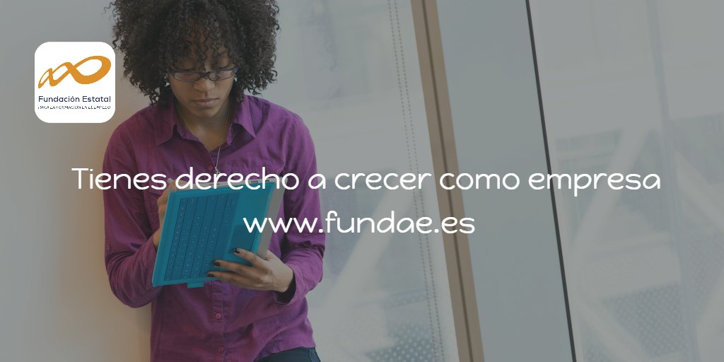 Fundae_es's tweet photo. Si eres emprendedor o autónomo la "formación" para el empleo https://t.co/7HCPrWipYa también podemos ayudarte https://t.co/gJi8qcu1cc