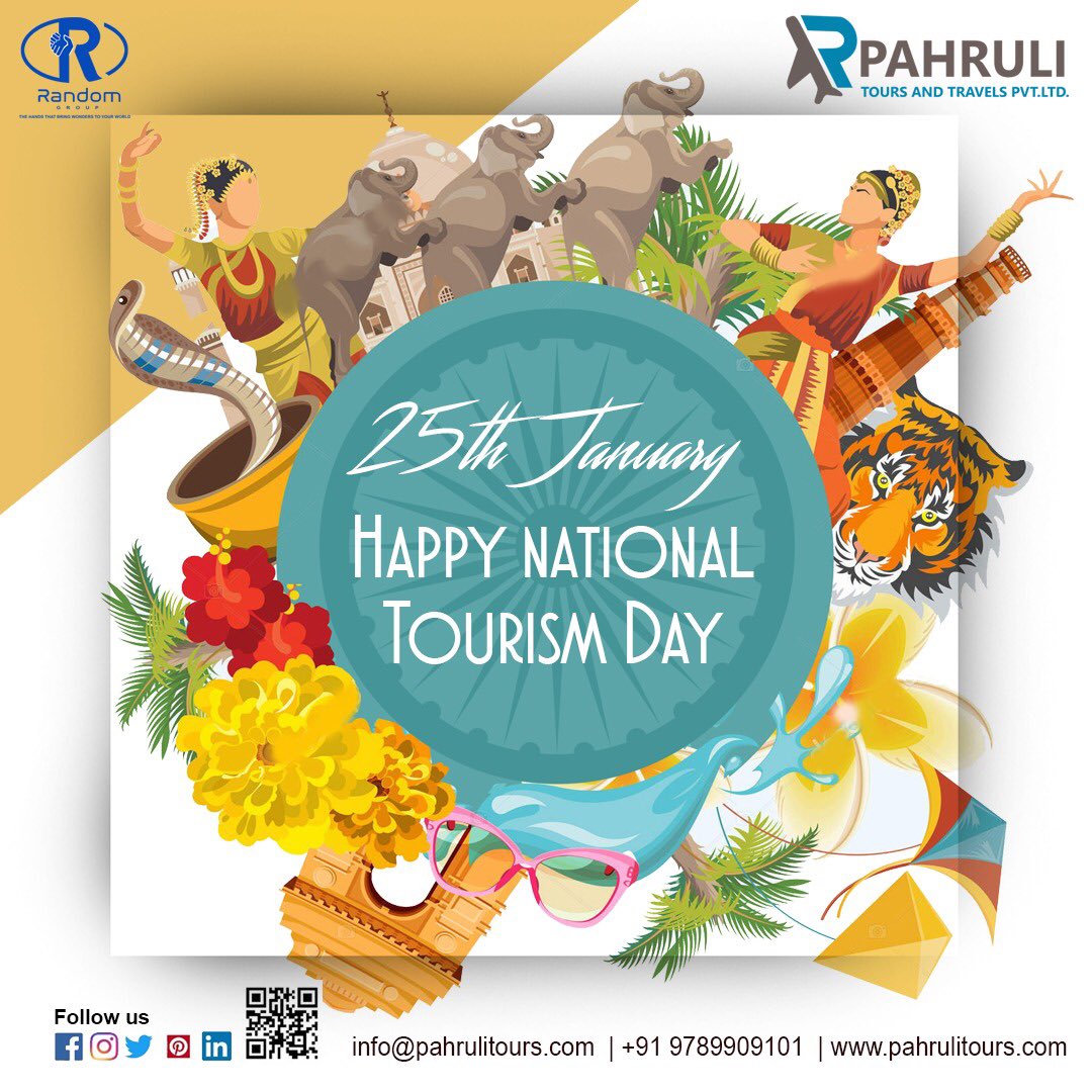 Pahrulitours's tweet photo. Let's celebrate together the joy of Travelling,
Wishing you all a very Happy National Tourism Day
#indiatourism #nationaltourismday #travelagency #tours #travels #tourismday #travel #india #vacation #holiday #exploreindia #pahrulitours #randomgroup #wanderlustindia https://t.co/n4bryInhss