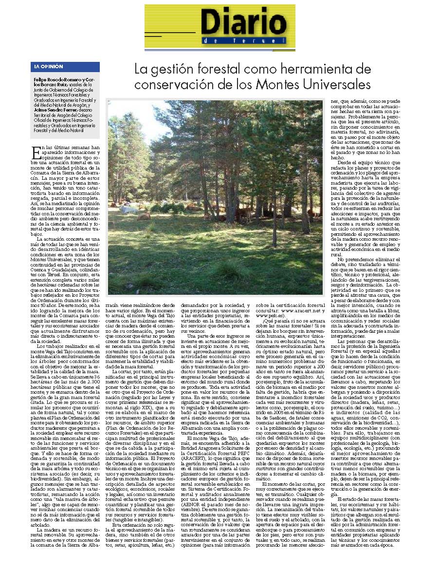 IngForestal50's tweet photo. La gestión forestal como herramienta de conservación de los Montes Universales.  

Felipe Rosado Romero y Carlos Baraza Ruíz, vocales de la Junta de Gobierno Territorial y Jaime Sendra Ferrer, Decano Territorial de #Aragón de @IngForestal50. https://t.co/F8qg9jb3xq