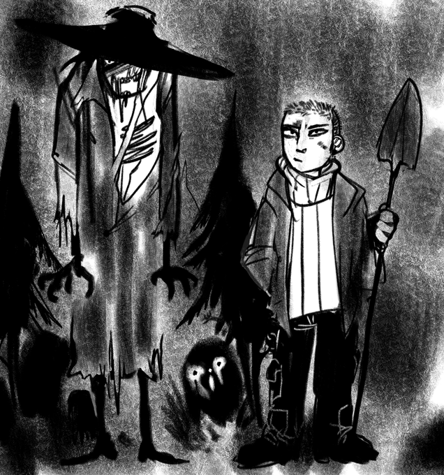 pitched a stopmotion concept for doll animation course, teacher commentary "its not often i see necrophiliac romance :)" and "graverobbing is a very nice subject" 