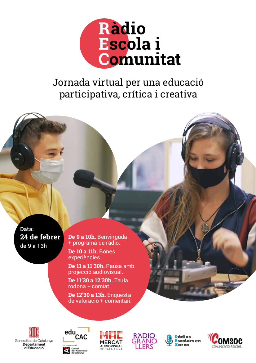 #JornadaREC. Preparada per viure la potència de les emissores escolars?

1) Programa de #ràdioescolar a <a href="/RadioGranollers/">Ràdio Granollers</a> 
2) Bones experiències i recursos <a href="/escolajaume1r/">Escola Jaume I</a>
@salt977 <a href="/jdegra/">🎗 Dr. Joan de Gracia 🎗</a>
3) Taula rodona la ràdio escolar + enllà de l'escola #RàdioEivissa <a href="/RadioEdu/">RadioEdu</a> <a href="/pontenasondas/">Ponte... nas ondas!</a>