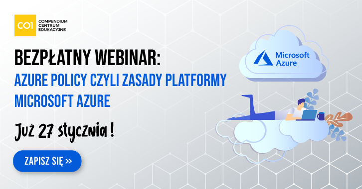 Compendium_CE's tweet photo. Przypominamy, że już 🔜 w najbliższą środę 🗓 o godzinie 18:00 🕕odbędzie się 🆓 bezpłatny webinar #Microsoft #Azure Policy ☁️ który poprowadzi autoryzowany trener Microsoft Marek Krupa 👨‍🏫Serdecznie zachęcamy do zapisów :)

https://t.co/5lwYHpzXiz https://t.co/qnXhYviA2G