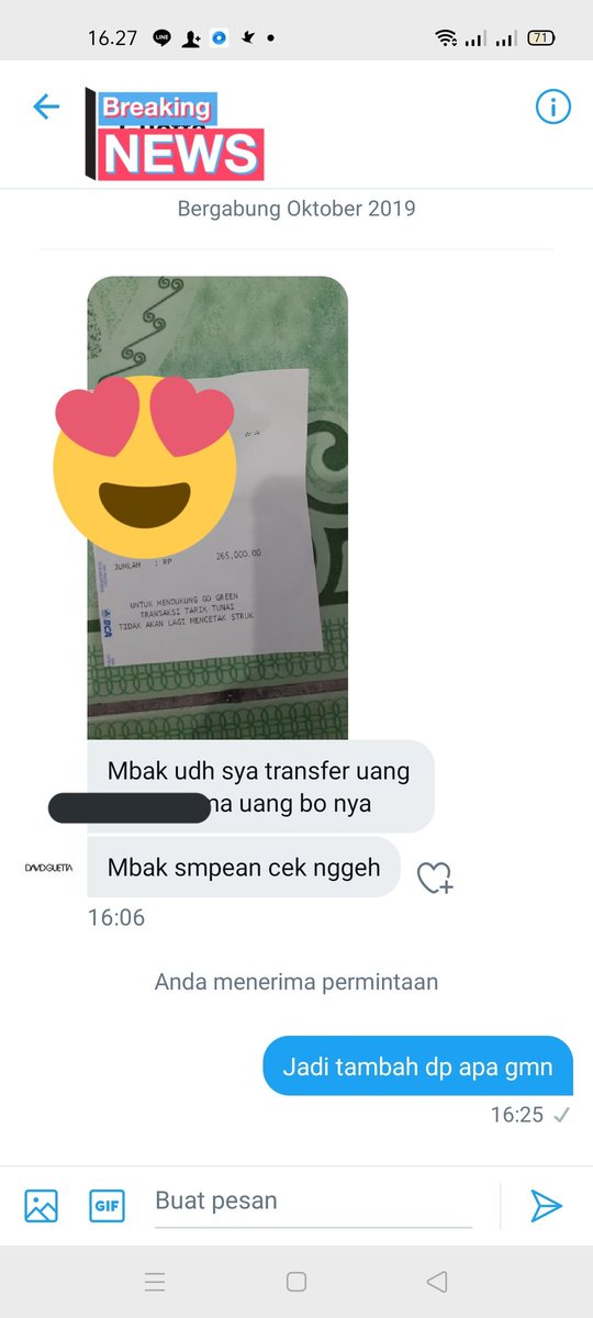 Togelover4's tweet photo. Alhamdulillah 
 Masuk lagi Dp buat open Area #tretesbergoyang 
#OpenBO 
#opentretes

@Togelover4 https://t.co/2jWWBxfkYg