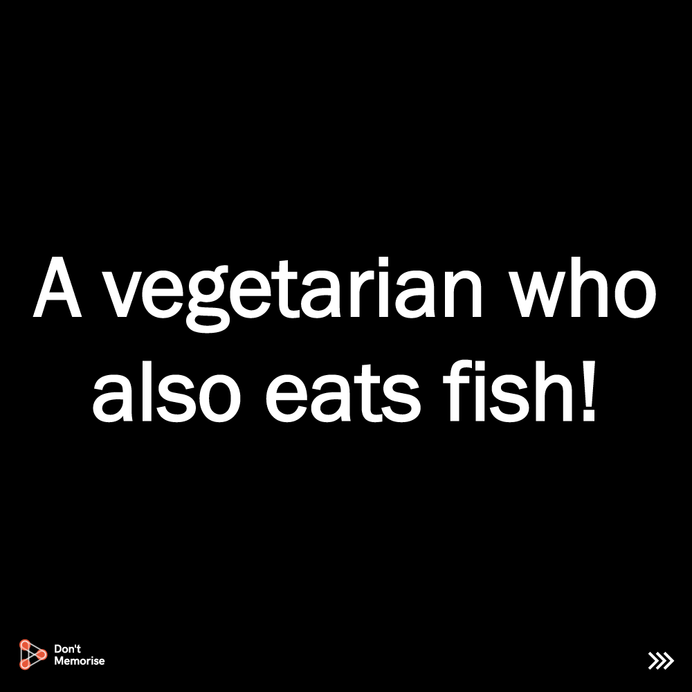 dontmemorise's tweet photo. What is a #Pescatarian?
Swipe to find out the answer!

#RealLearning #PiArmy #BeingKYUrious #DontMemorise 
Content courtesy - Arun Vijayakumaran https://t.co/W6xv1AGaRV