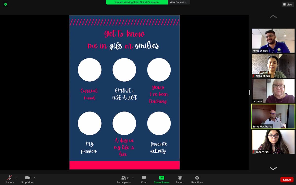 nehaminda's tweet image. What a fun session about well-being and simultaneously taking care of ours too!  @Jackson_Fern11 #RohitShinde @OISLearningHub @oismumbai #TeachersTeachTeachers #OISLearningHub #Jan21TTT