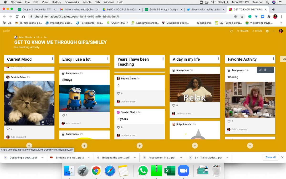 nehaminda's tweet image. What a fun session about well-being and simultaneously taking care of ours too!  @Jackson_Fern11 #RohitShinde @OISLearningHub @oismumbai #TeachersTeachTeachers #OISLearningHub #Jan21TTT