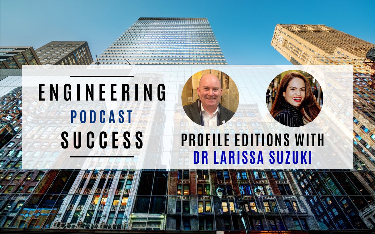 *New Episode* of @EngPodcast Profile Editions with the brilliant Dr Larissa Suzuki @LaraSuzuki talking about her role as a #Computer #Scientist - an amazing interview not to be missed! youtu.be/aBjXL573oQ0 #Engineer #Engineering #STEM #RoleModel #Podcasts #EngineeringHero