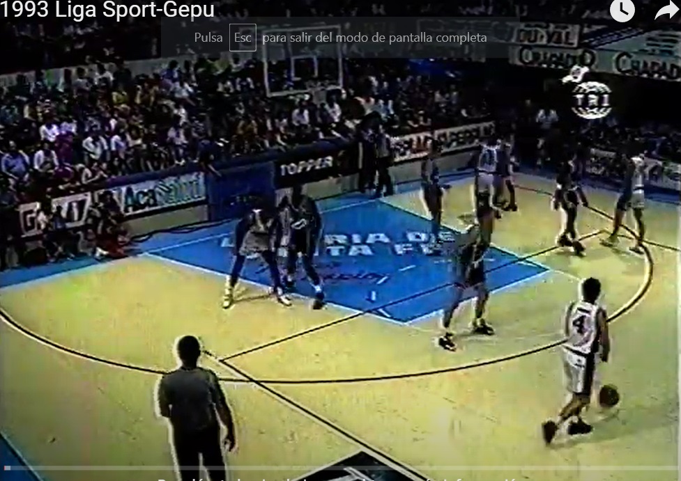 1993 Liga Nacional en el Florencio Verni, de Cañada de Gomez. 
Se enfrentaban el mejor presente y el mejor futuro. 
Los prometedores (equipo revelacion) de Sport con el poderosisimo Gepu de San Luis, con el mejor Juan Espil que piso la Liga. youtube.com/watch?v=LiSikn…