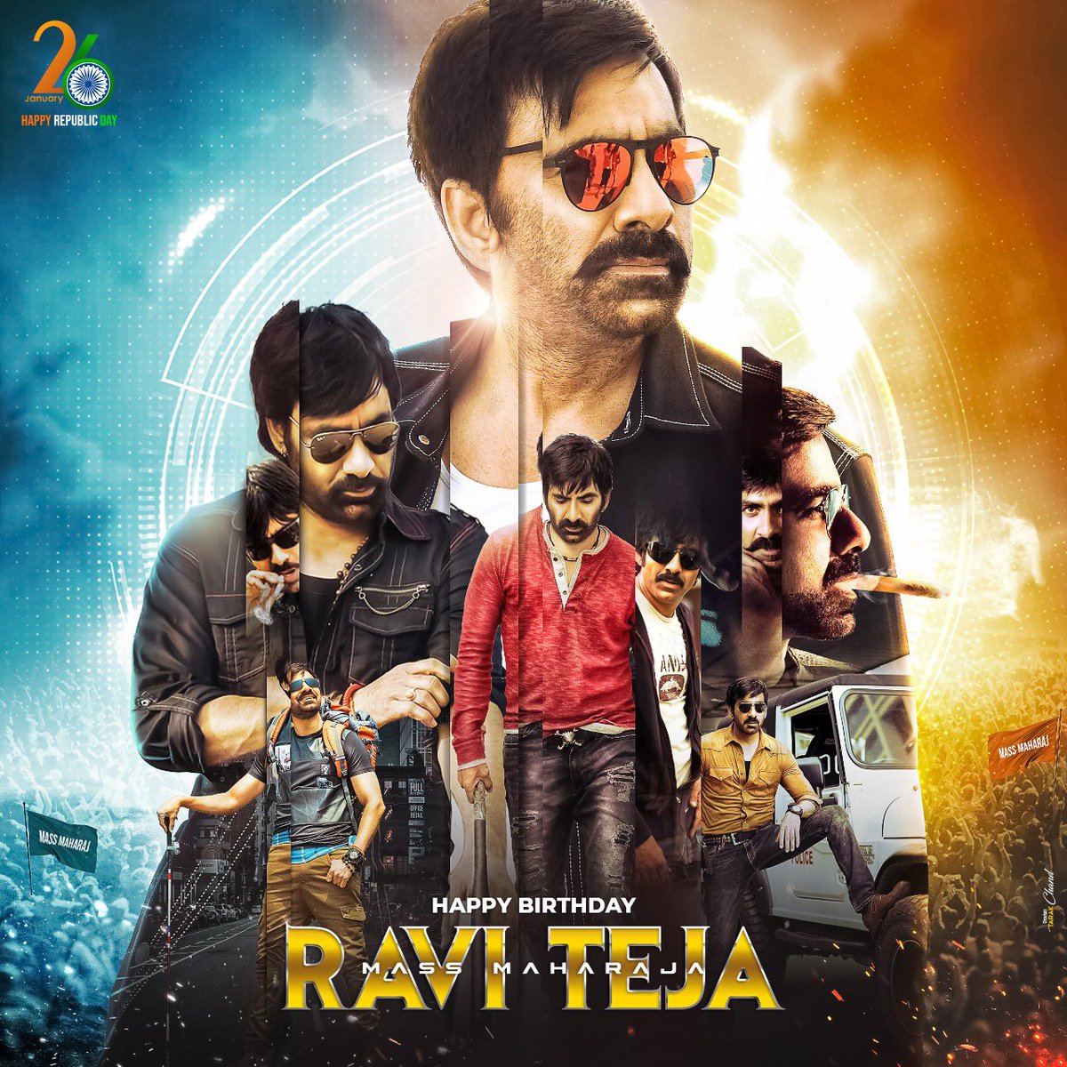megopichand's tweet photo. Let the MASS celebration begin 🔥...
Here's the birthday CDP of Mass Maharaja @RaviTeja_offl 

Tag 🌠#HappyBirthdayRAVITEJA 

Have a Super Successful year ahead #Krack https://t.co/vPr8ruVWsG