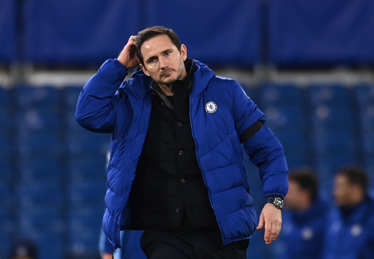 ActuFoot_'s tweet photo. 🔴 Frank Lampard est licencié de son poste d’entraîneur de Chelsea.

Officialisation attendue aujourd’hui.

(@Matt_Law_DT / Telegraph) https://t.co/w5ifNBtpwM