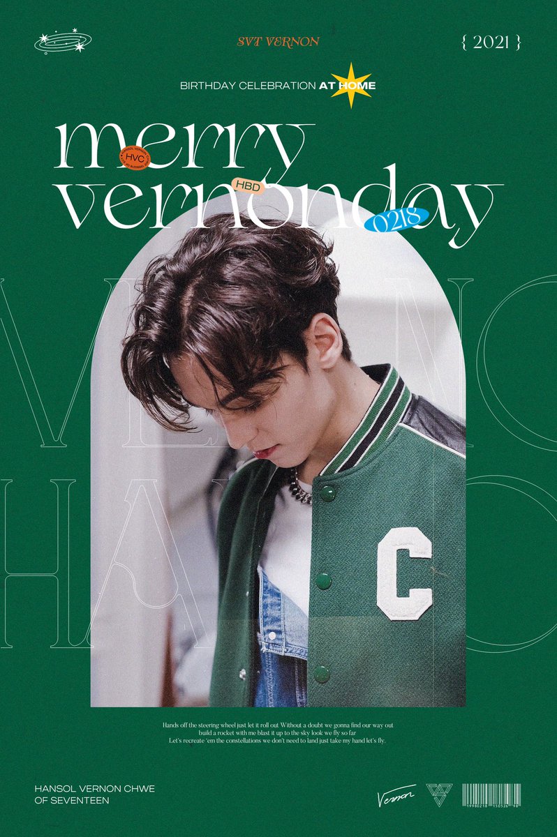 sincerely_chwe's tweet photo. 🌈🙃🚀

𝟚𝟘𝟚𝟙
{ ᴍᴇʀʀʏ ᴠᴇʀɴᴏɴ ᴅᴀʏ }

우주같은 버논이의 생일을 맞아, 또리쓰들의 방이 작은 생일카페가 될 수 있도록 💚메리버논데이💚 패키지를 200분께 보내드립니다🙃

- 2021.1.29 21:00 (추후 상세 안내)
- 폼을 통해 신청

#어느_겨울에도_버논이라는_봄
#세븐틴 #버논 #vernon https://t.co/mviYpzCUHw