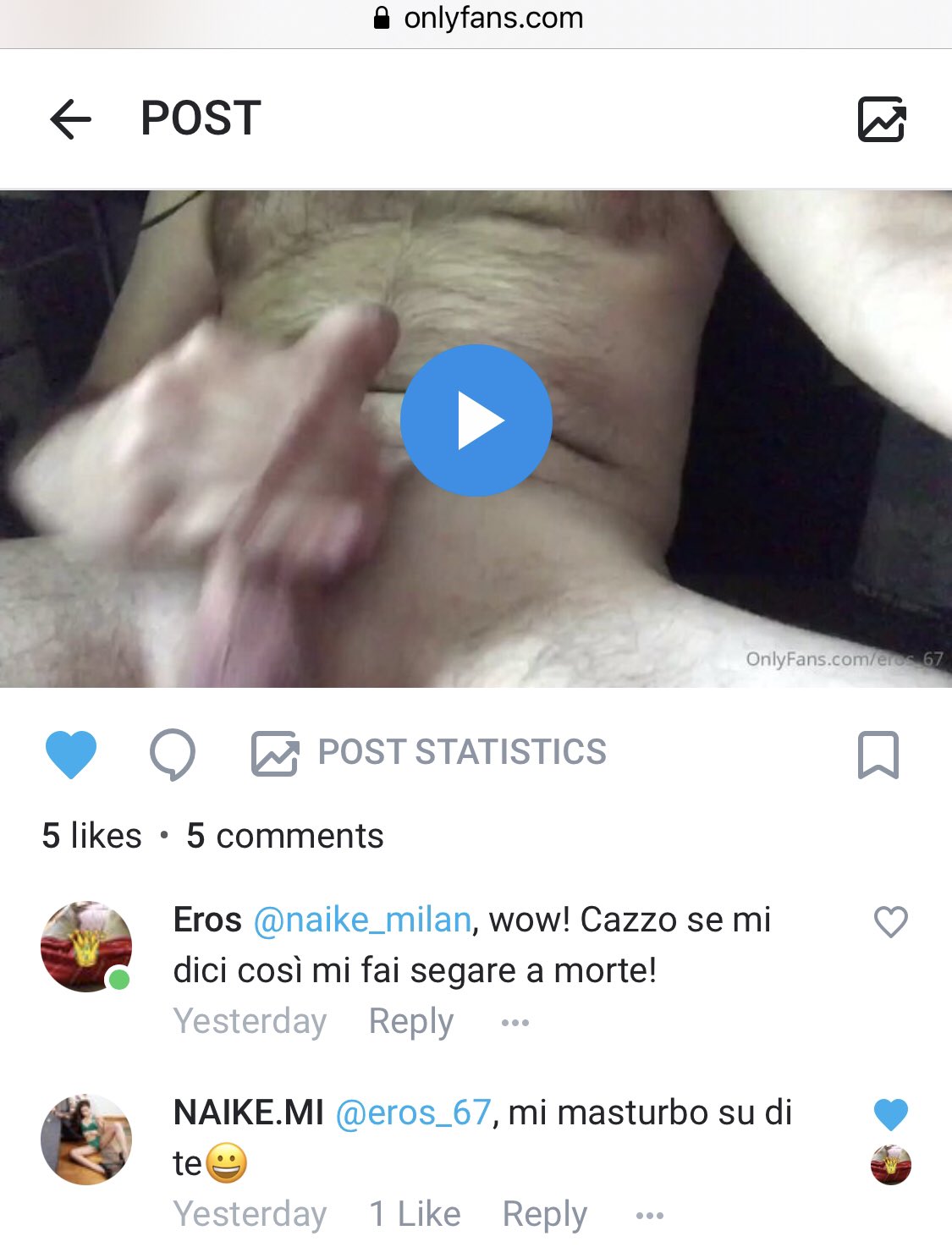 1 pic. Oh cazzo!
Quella porca #rizzacazzi di Naike si sditalina sul mio #cazzo su #Onlyfans!
Le devo