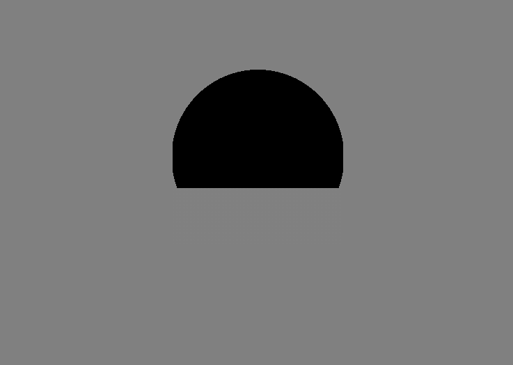 Now we need to hide almost half of the circle. 4/11