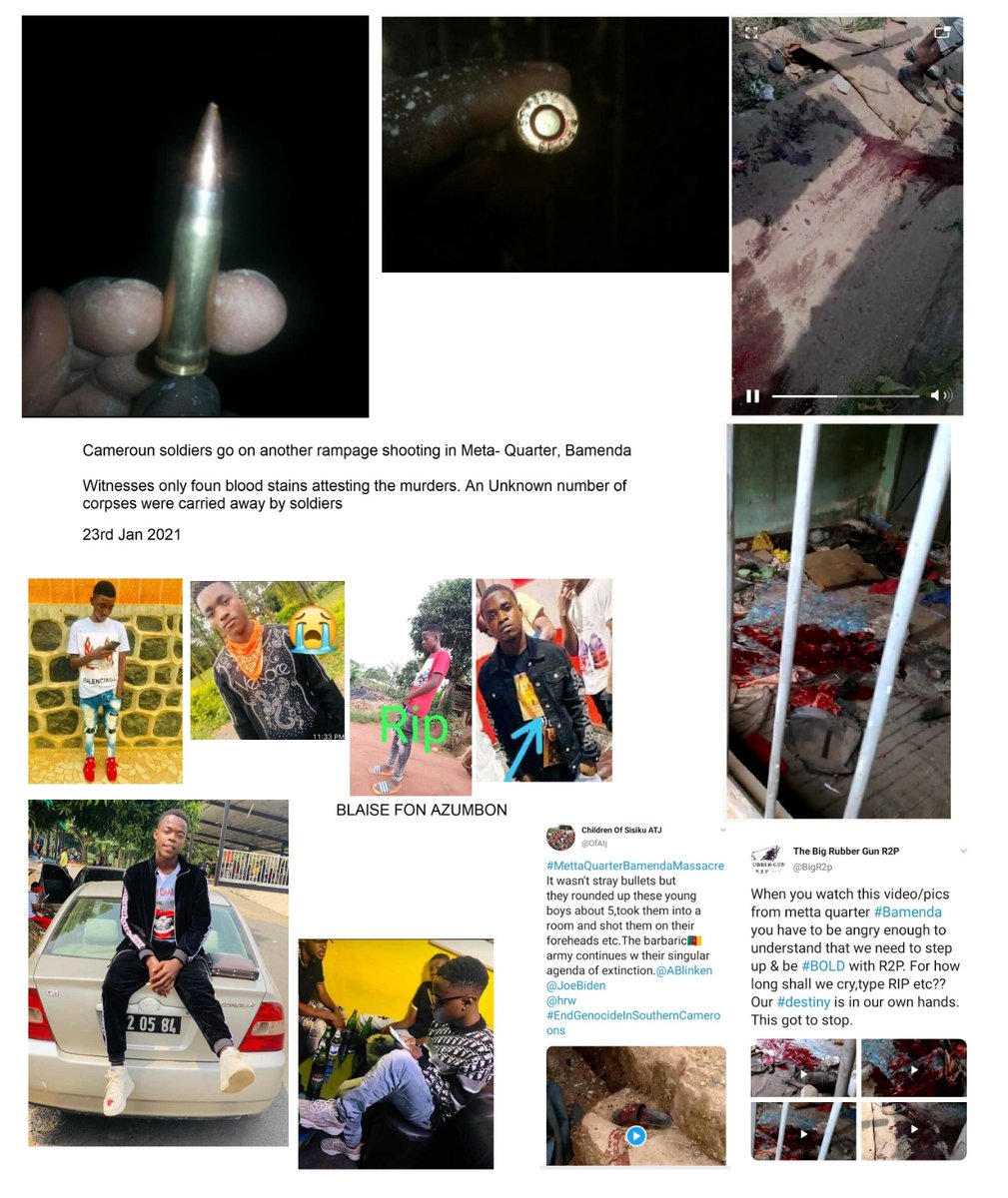 The collision of immoral power with powerless morality constitutes d genocidal actions of French Cameroun in Ambazonia. We'll stay focused &amp; offroot every aspect of her ID within. Our peace is her peace &amp; prosperity. RIP kids killed@B'da. <a href="/JoeBiden/">Joe Biden</a> <a href="/UN/">United Nations</a> <a href="/antonioguterres/">António Guterres</a> <a href="/Pontifex/">Pope Leo XIV</a>