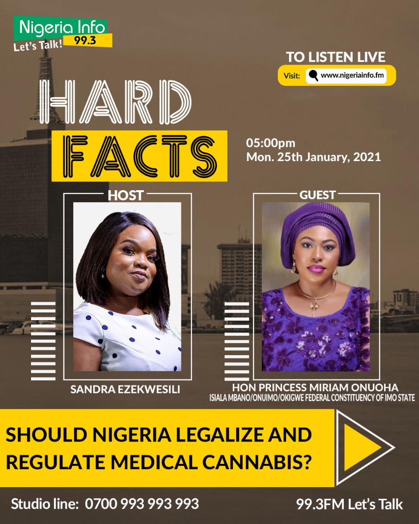 NigeriainfoFM's tweet photo. According to Market Research Future (MRFR), the global market in Medical Cannabis will grow to $54.7Billion by 2023. 

What questions do you have about legalising Medical Cannabis?

Sponsor of the Cannabis Control Bill in the HOR is on #BigHardFact with @SEzekwesili today by 5pm https://t.co/Fvx4dVJ429