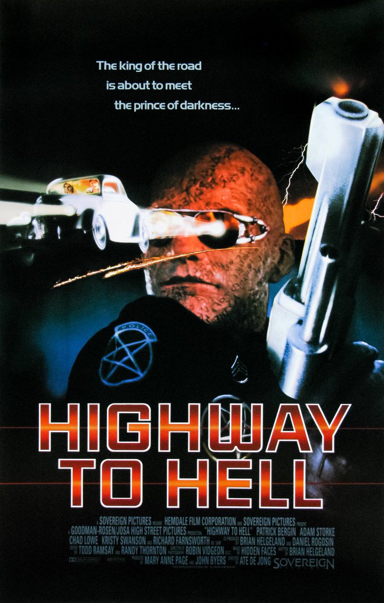 25. HIGHWAY TO HELL (1991)A recent discovery for myself, this horror comedy by the director of DROP DEAD FRED is just as fun and weird. A sort of modern take on Dante’s Inferno, this literal trip to hell is all kinds of bizarre. Well worth a watch. #Horror365  #365DaysOfHorror