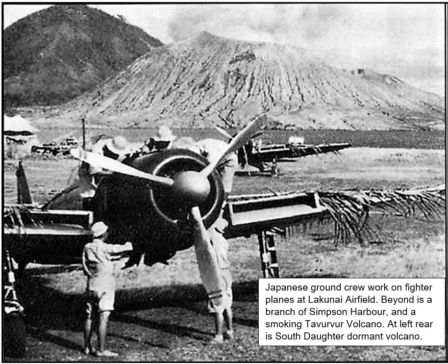 January 31: Zero fighters and groundcrew of the Chitose Air Corps moved to Rabaul a week after Japanese troops arrived.February 2: Kawanishi Type 97 “Mavis” flying boats of the Yokohama Air Corps bombed Port Moresby for the first time.The air war over New Guinea had begun.END
