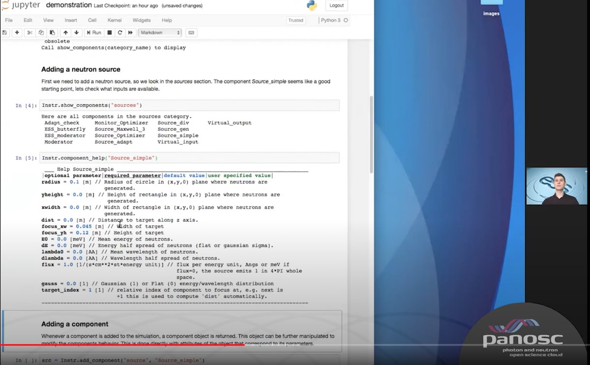 Panosc_eu's tweet photo. Have you missed the interview with Mads Bertelsen (@essneutron) on the #McStas #python interface McStasScript developed in PaNOSC for #NeutronScattering simulations?
Watch it now and learn more about McStasScript from the demo available here π½οΈ https://t.co/VQigX1ab8m https://t.co/NRMU0m1iGL