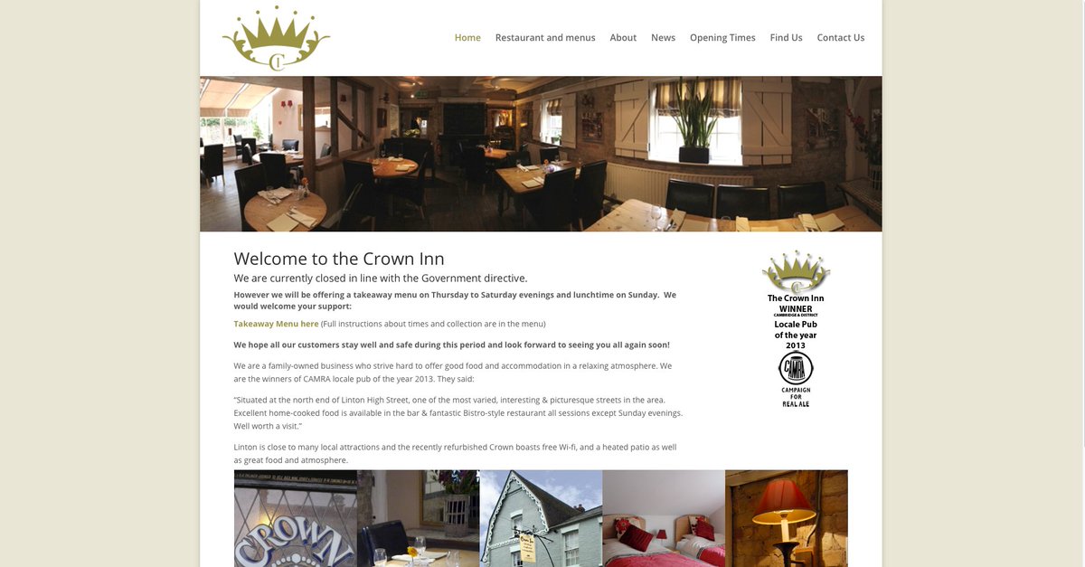 nextnorth's tweet image. One of our older website launches, but still ageing well!
Part of our hospitality sector, web design for The Crown At Linton Freehouse &amp;amp; Restaurant. 
Looking forward to seeing their doors open once again after #Lockdown.