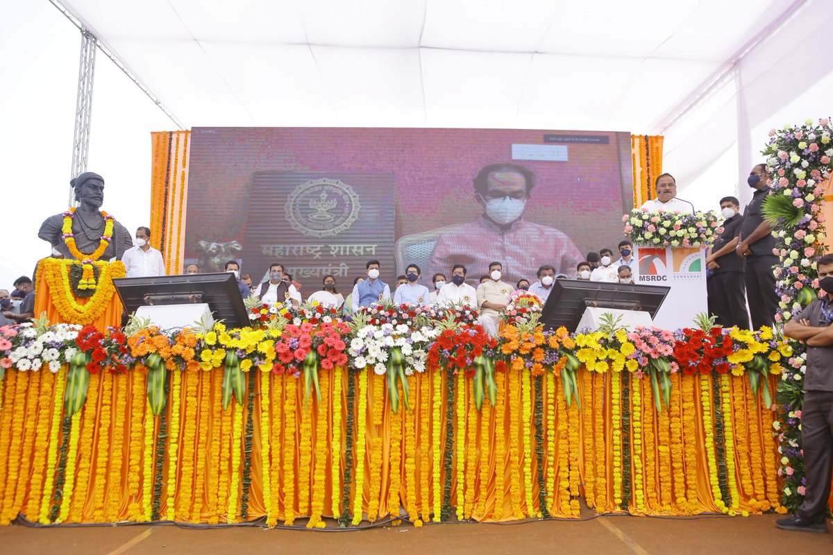 CMOMaharashtra's tweet image. CM Uddhav Balasaheb Thackeray today inaugurated the Patripul Rail Overbridge built by the Maharashtra State Road Development Corporation (MSRDC) on the Bhiwandi- Kalyan- Shilphata road.