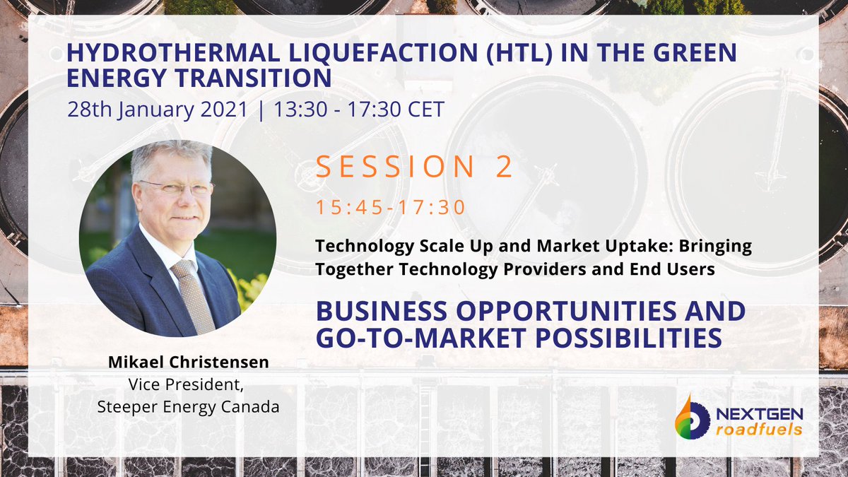 Which are the business opporunities &amp; go-to-market opportunities of #HTL? Learn more from Mikael Christensen 
<a href="/steeperenergy/">Steeper Energy</a> by participating in the 2° session of our upcoming webinar next 28 Jan! 
Register now bit.ly/3bkbfQj