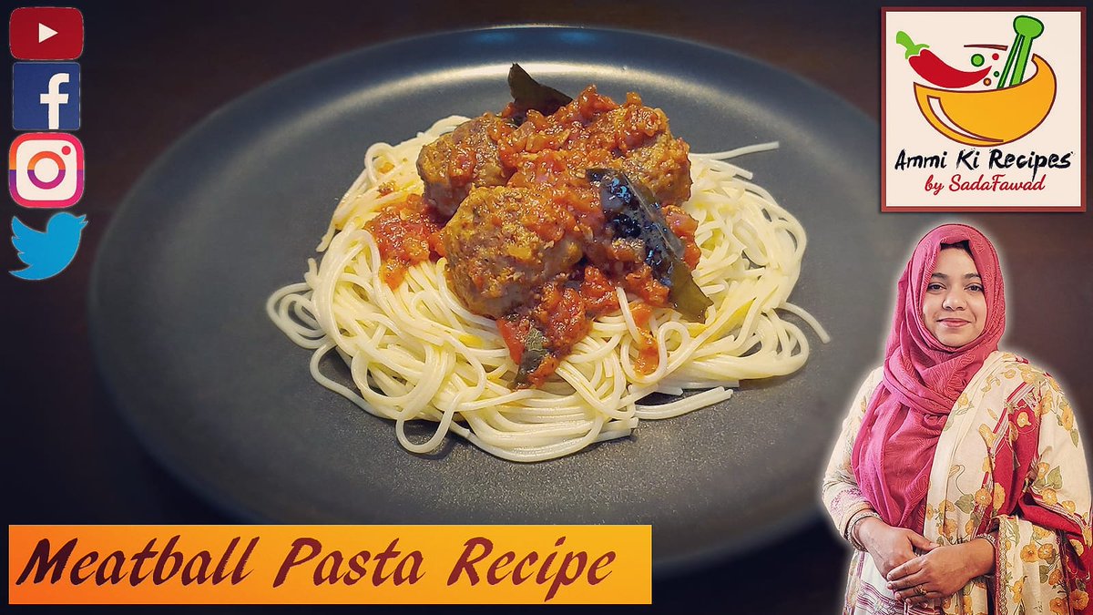 Today I present to you my delicious #recipe of #MeatballPasta/#SpaghettiMeatballs
Full Video: youtu.be/vpIrNmFC12A
#AmmiKiRecipes by #SadaFawad   #MomsRecipe #ItalianRecipes
#PakistaniRecipes #UrduRecipe  #TastyFood #PastaRecipes #Meatballs  #Alhumdolillah #5MinuteRecipe #AKR